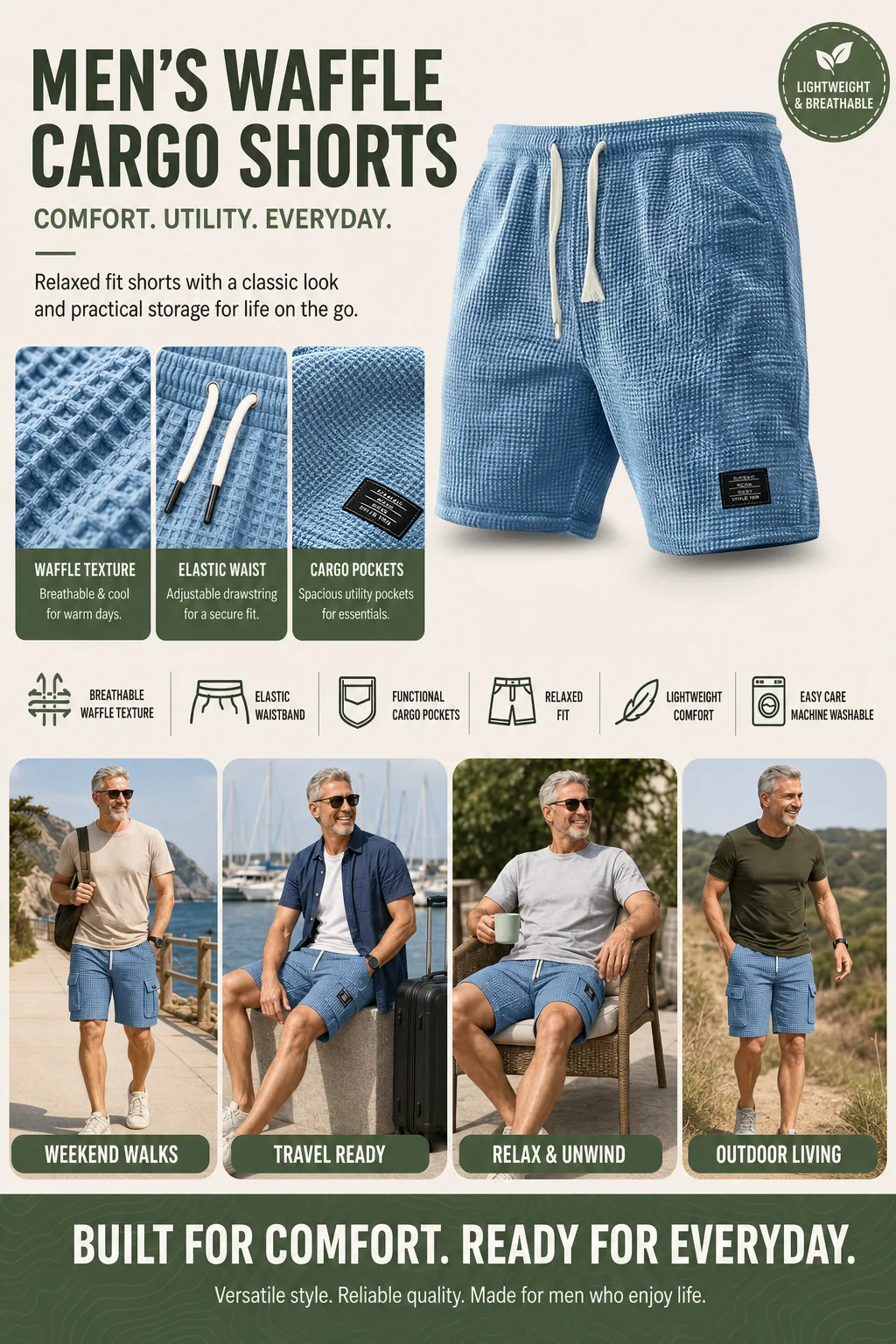 Ultra-Soft Corduroy & Waffle Shorts: The Comfiest Pair You'll Wear Every Day