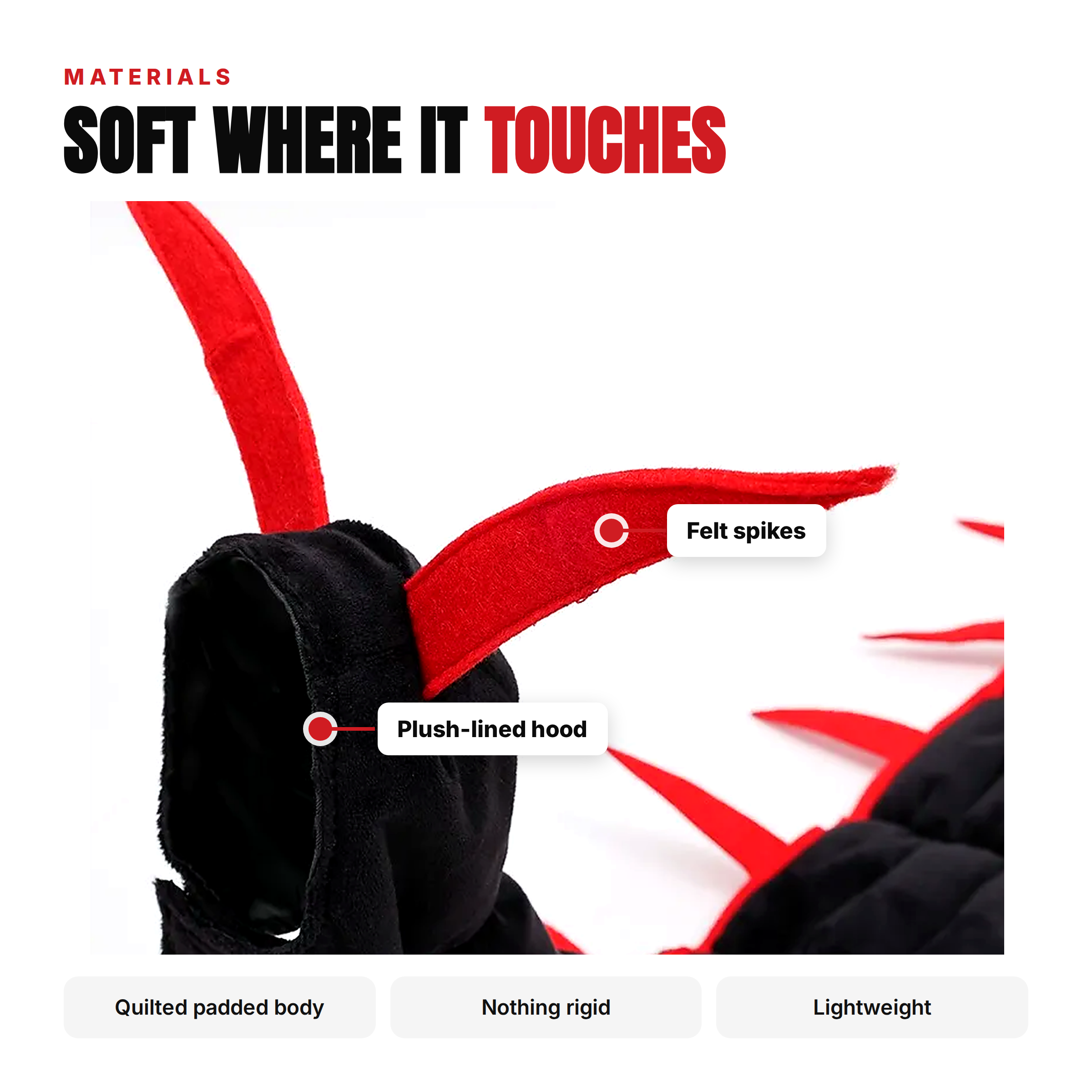 Soft plush exterior and smooth inner lining