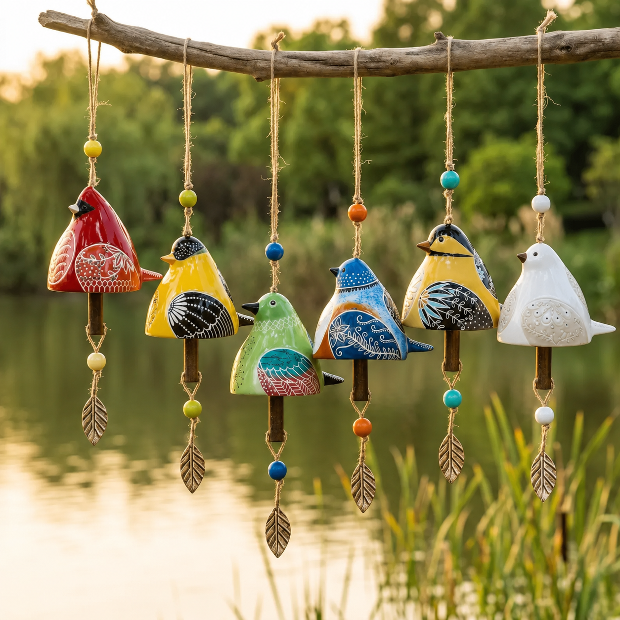 100% Hand-Painted Bird wind Chimes (Handmade by Jordan Maynard)-Buy 2 Free Shipping