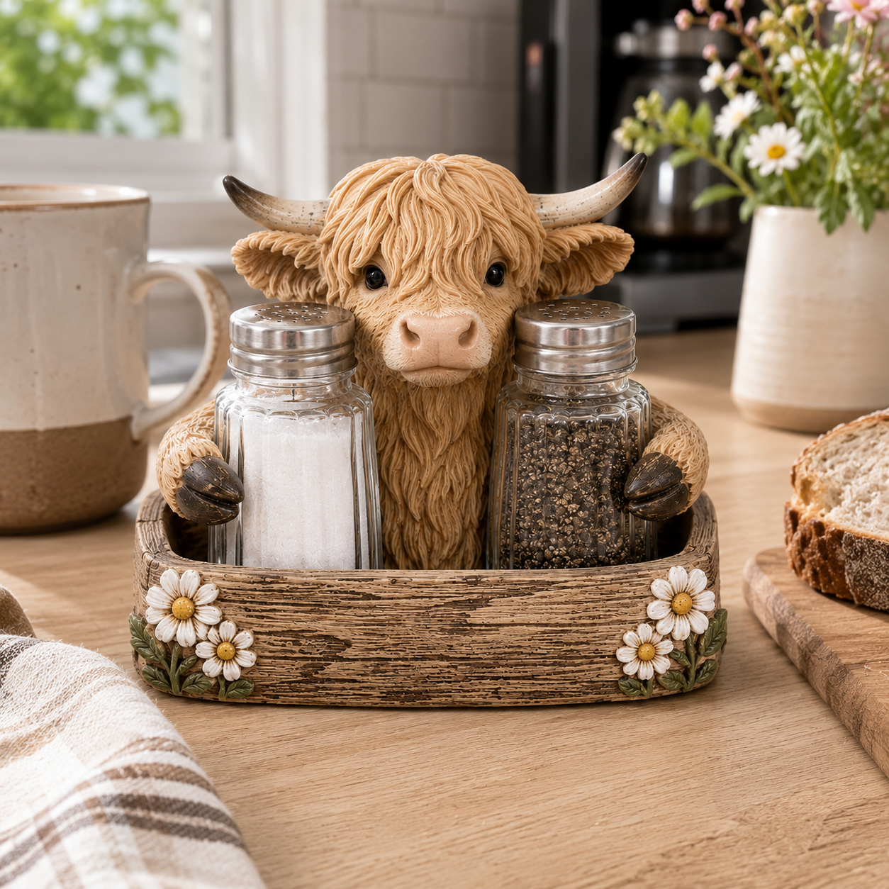 Coastal Animal Salt & Pepper Shaker Holder Set