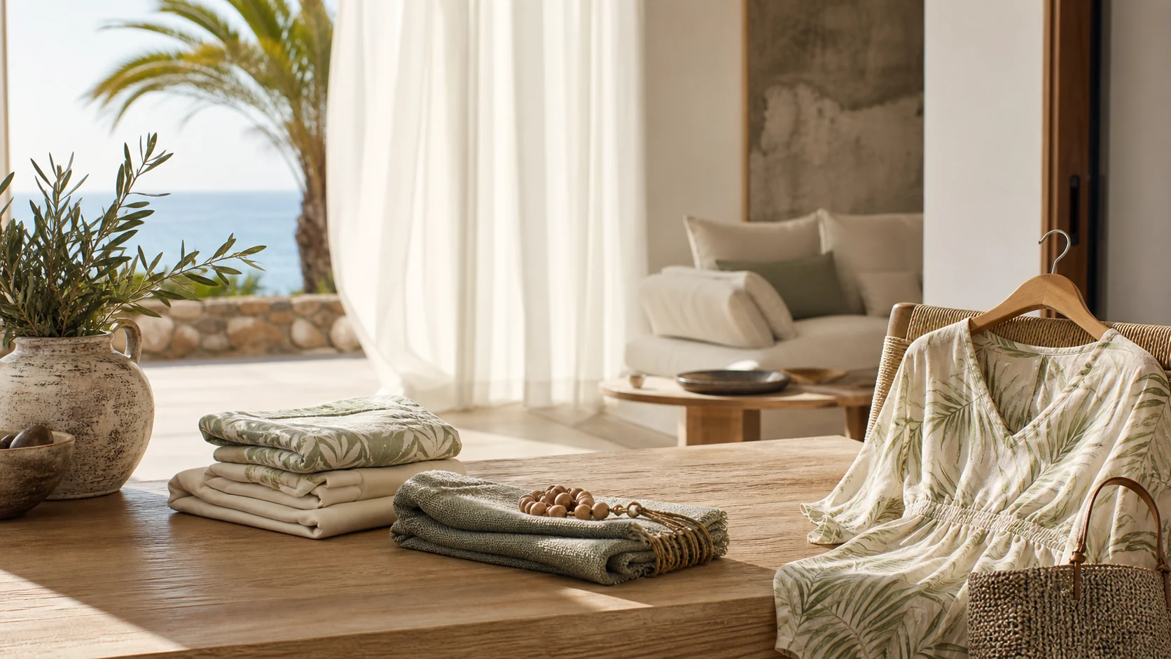 Relaxed resort wardrobe and refined living