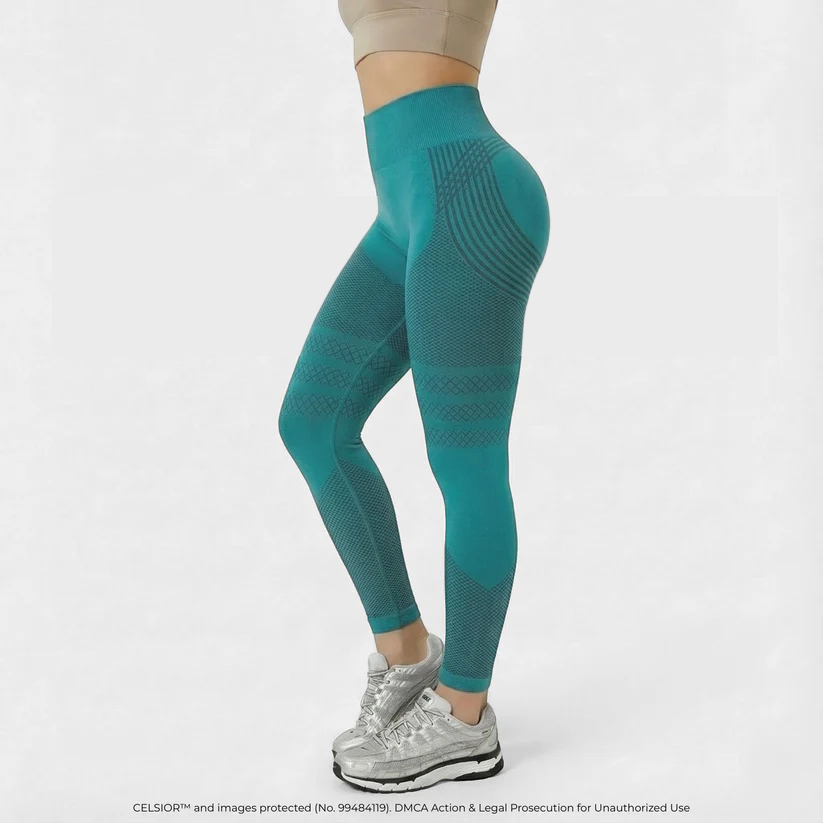 High Waisted And Hip Lifting Yoga Elastic Quick Drying Tight Pants ⭐