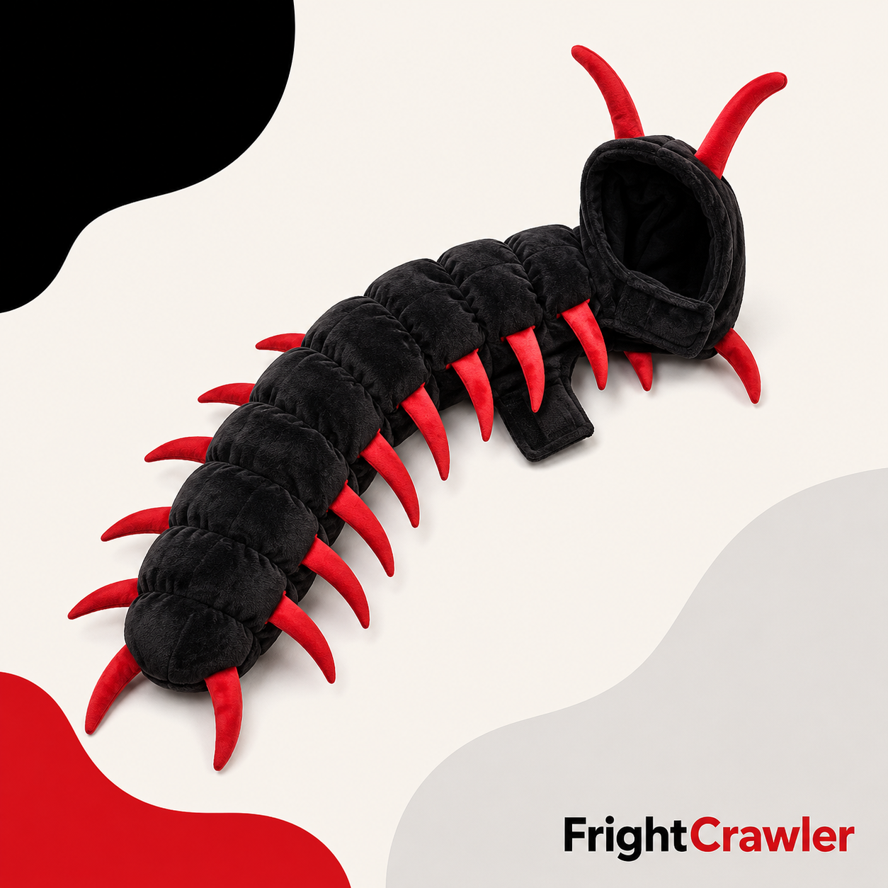 Full 50-inch plush centipede costume