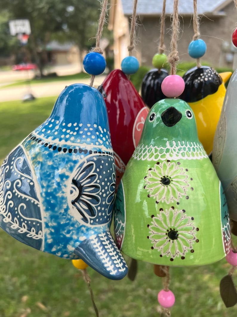 100% Hand-Painted Bird wind Chimes (Handmade by Jordan Maynard)-Buy 2 Free Shipping