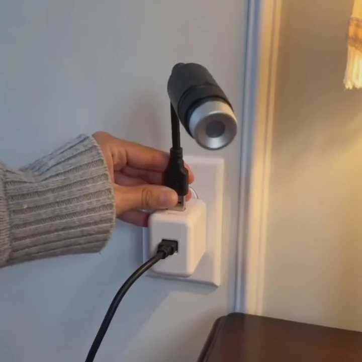 USB Christmas projector ready to illuminate a room