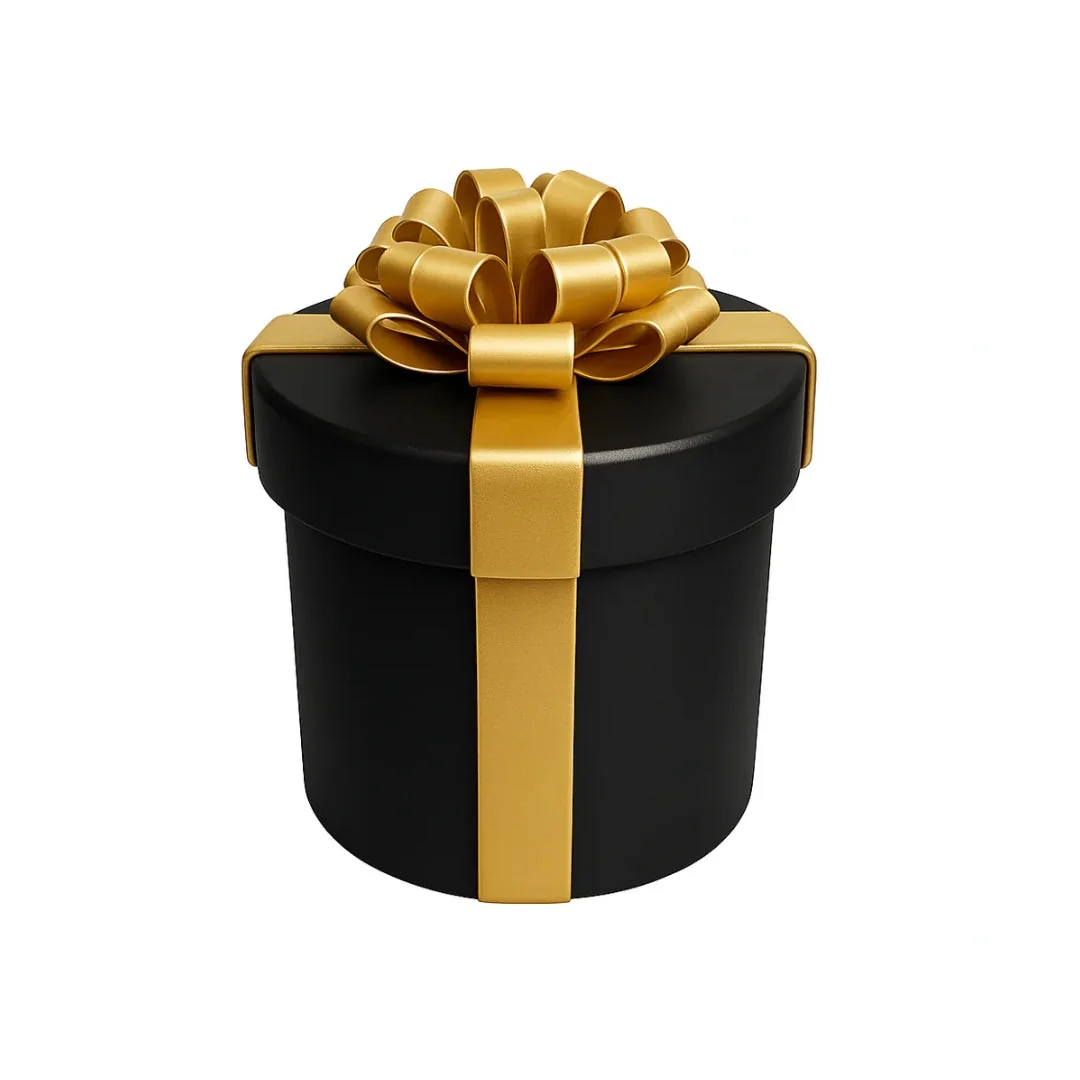 Black and gold prank puzzle money box