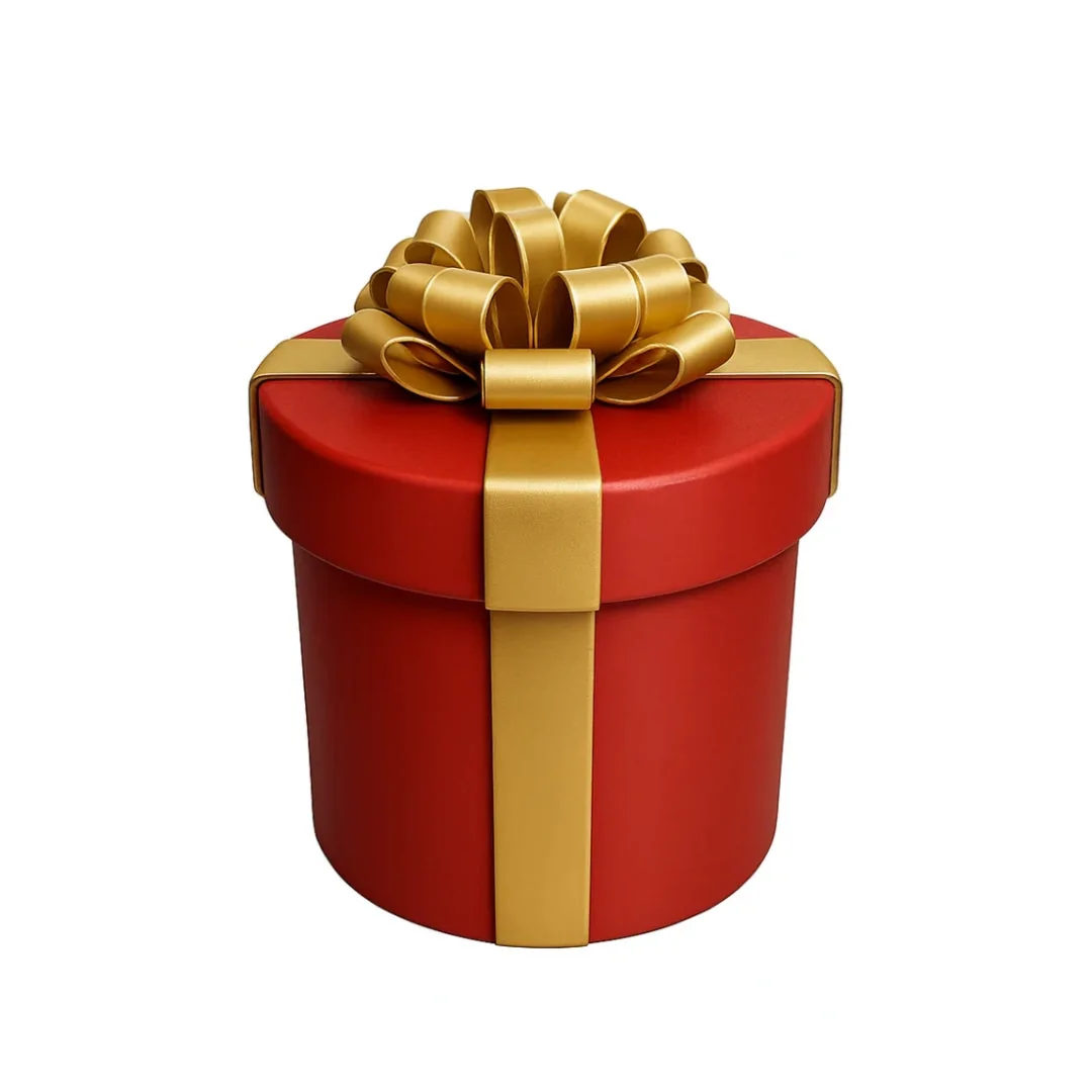 Red and gold prank puzzle money box