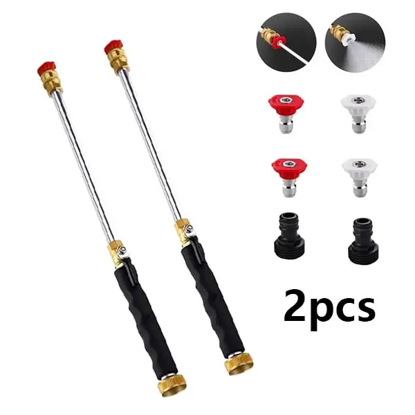 Hydro Jet Power Washer – Turn Your Garden Hose into a High-Pressure Cleaner | 2 Nozzles & Quick Connect