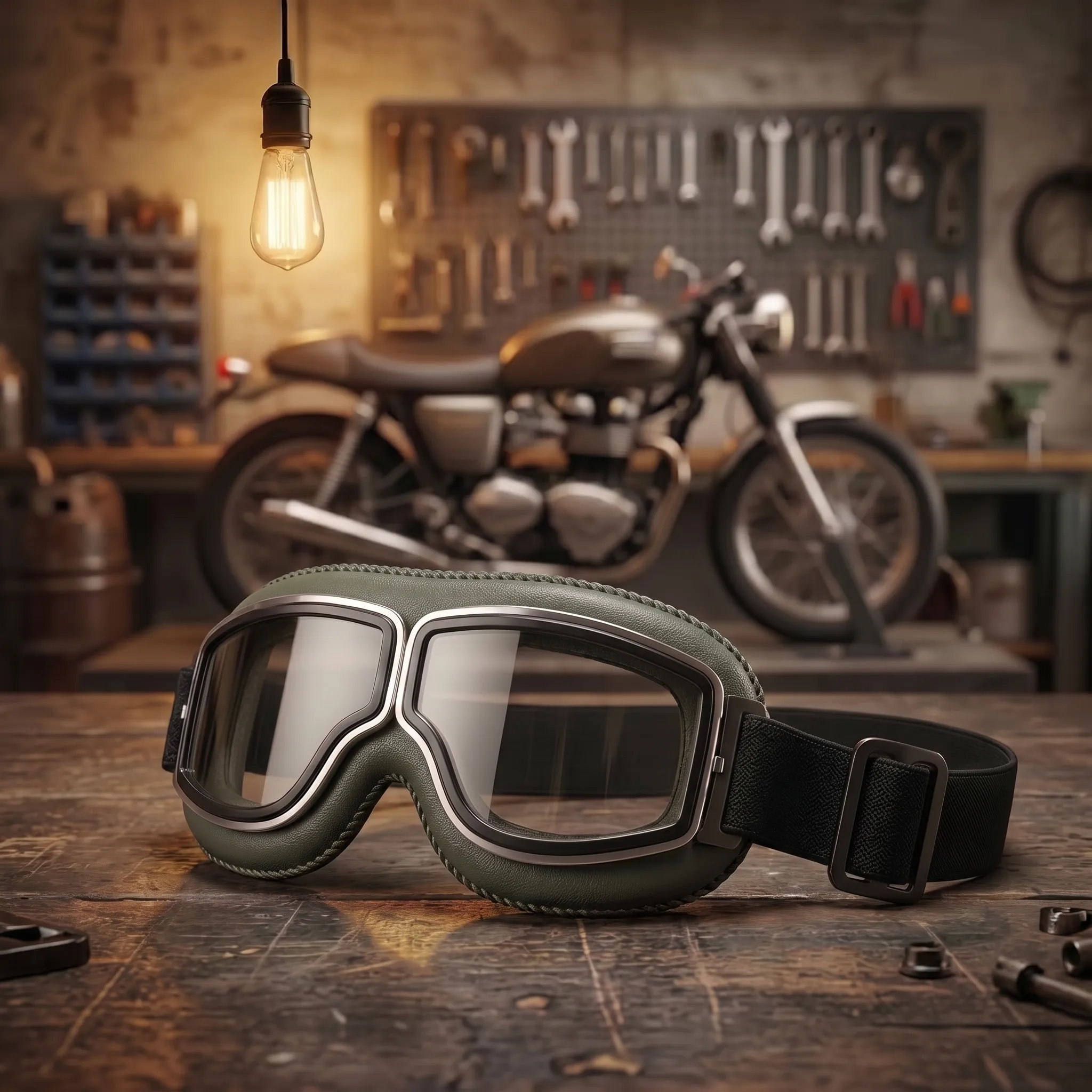 🔥 OTG Vintage Motorcycle Goggles (Fits Over Glasses)