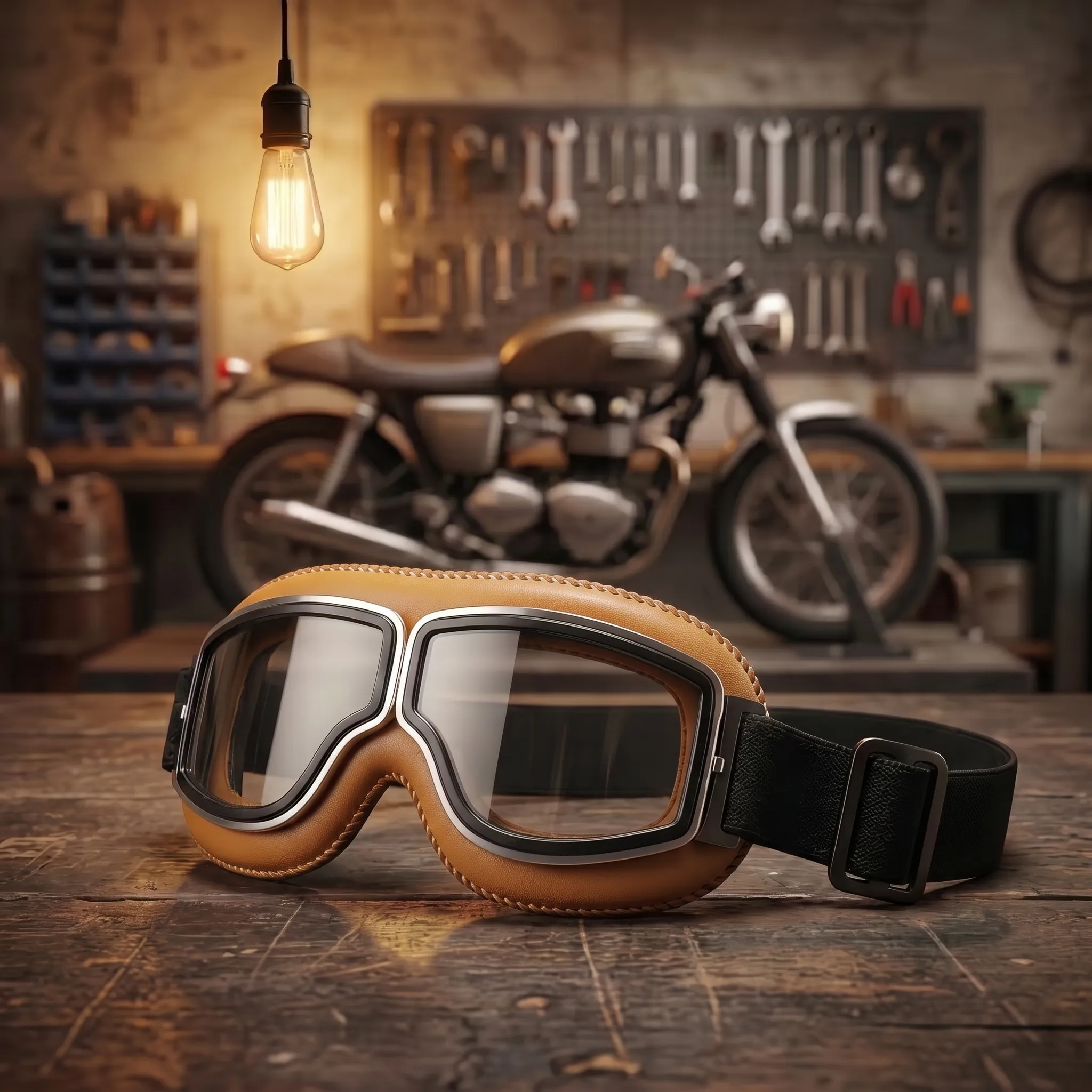 🔥 OTG Vintage Motorcycle Goggles (Fits Over Glasses)