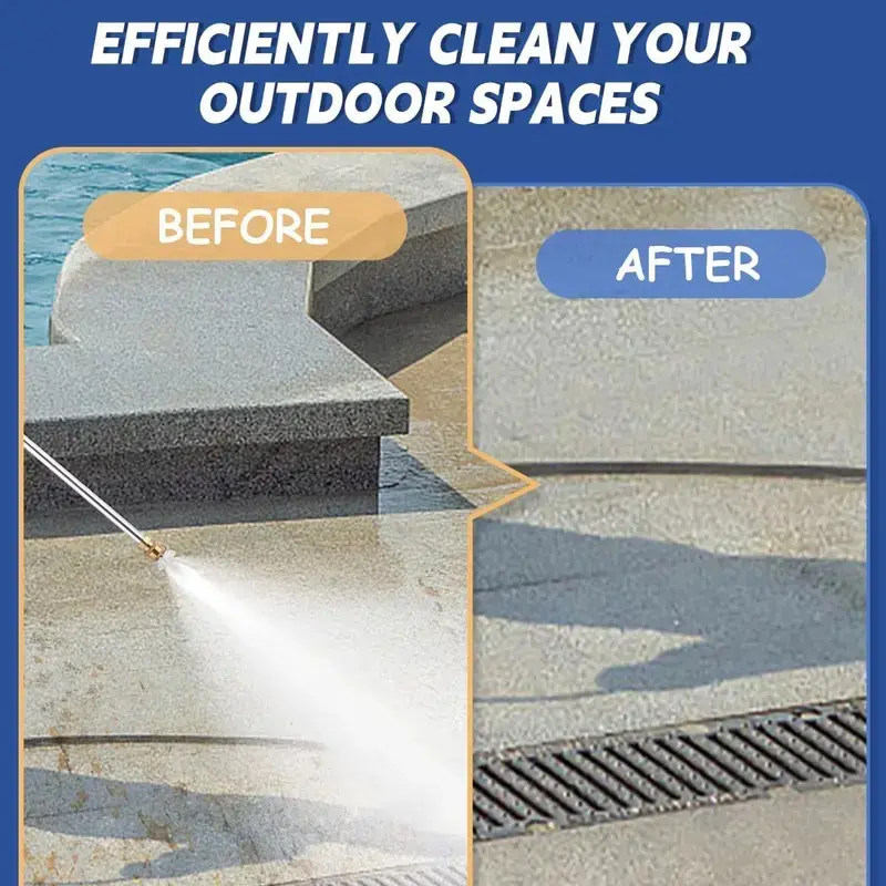 Hydro Jet Power Washer – Turn Your Garden Hose into a High-Pressure Cleaner | 2 Nozzles & Quick Connect