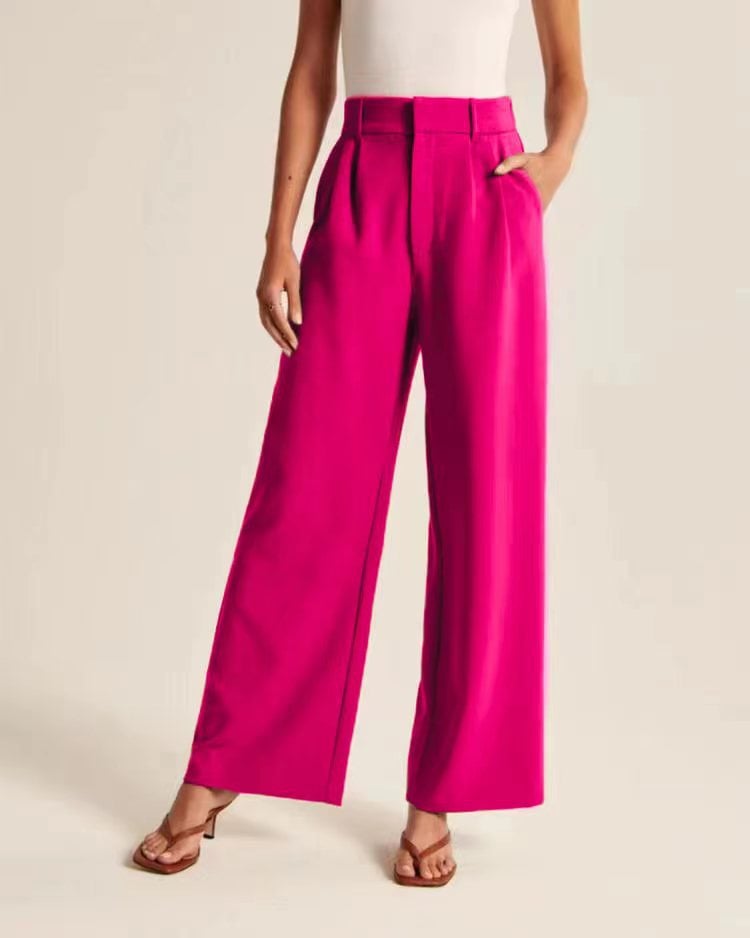 Lightweight Tailored Wide Leg Pants