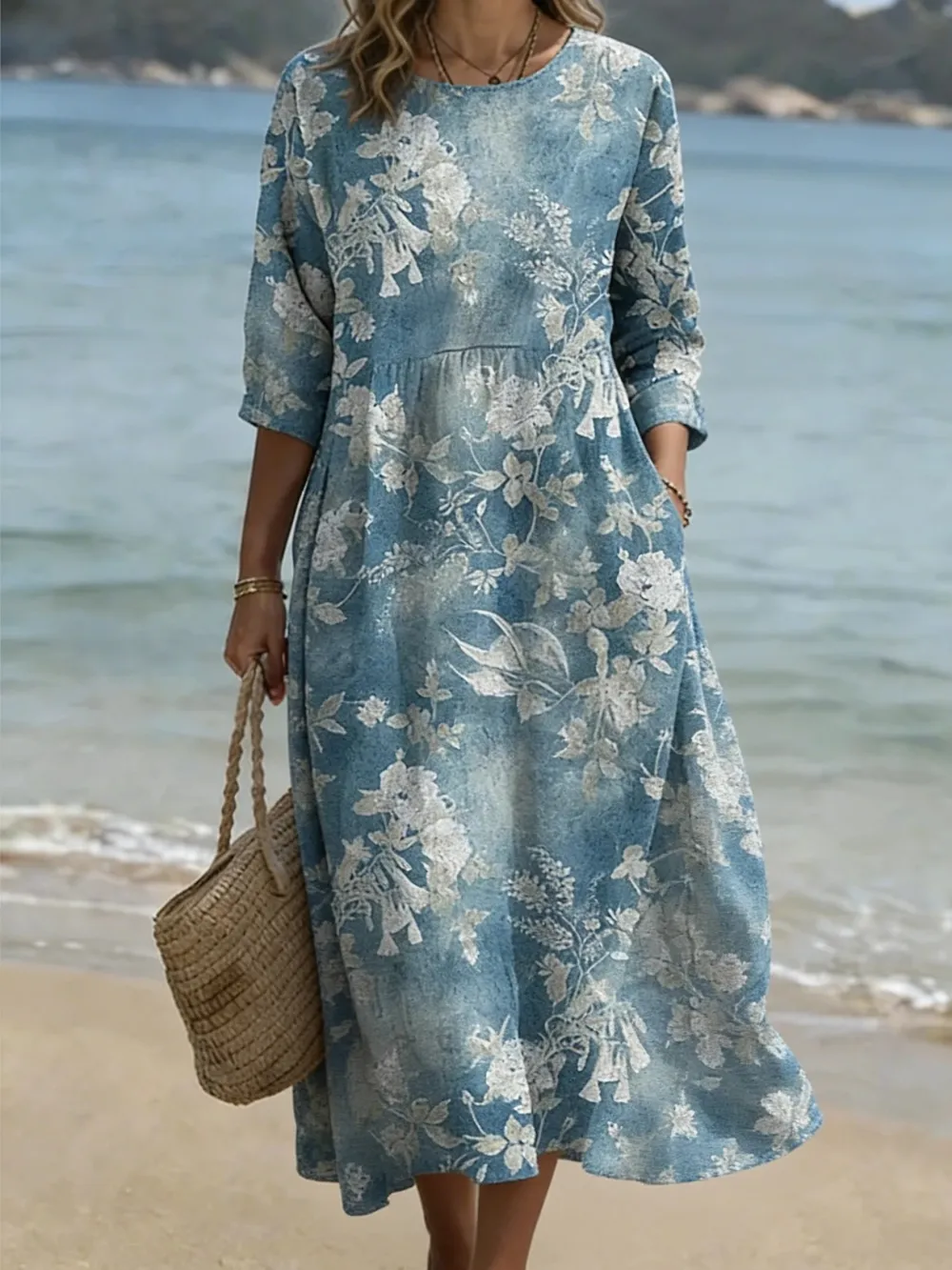 Women's Leisure Vacation Floral Dress
