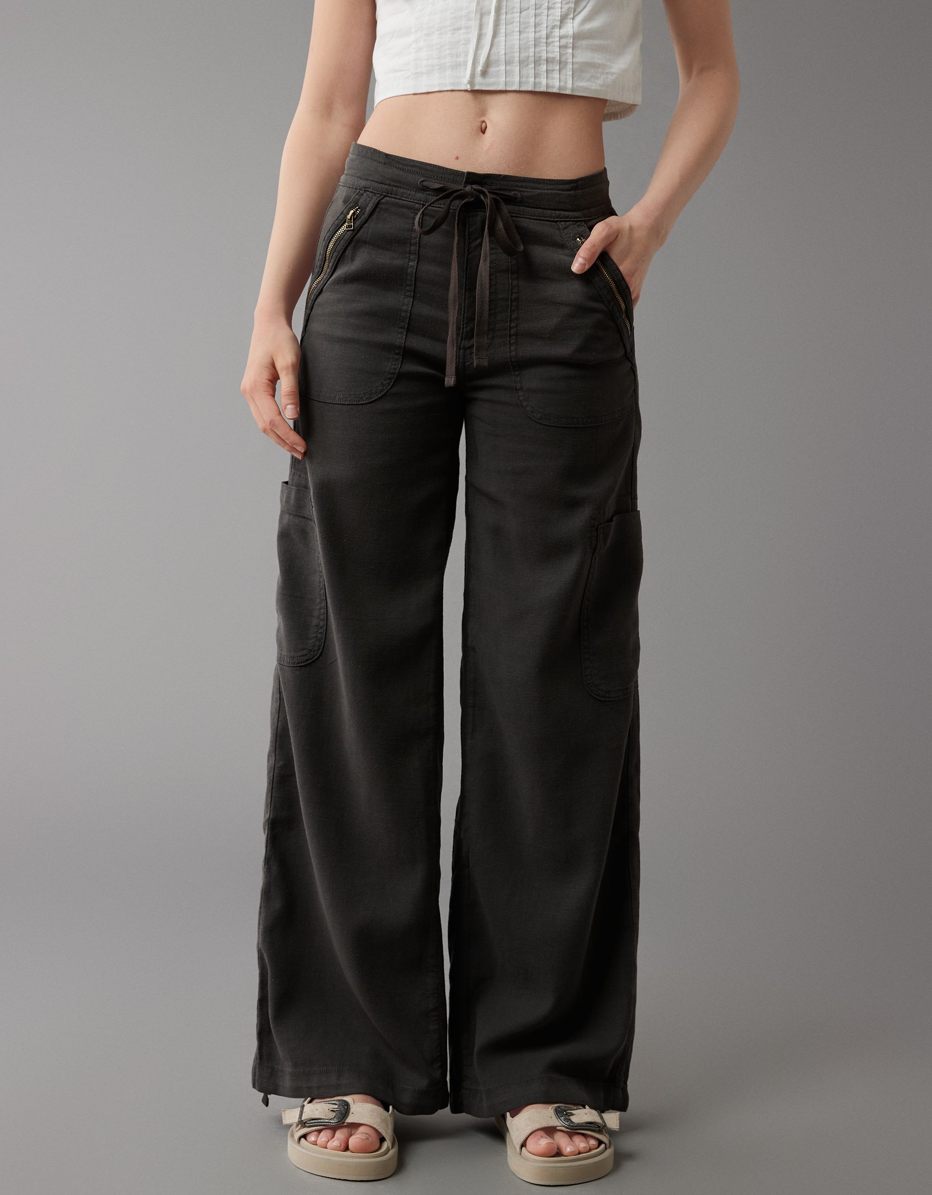 Blend Wide-Leg Cargo Pant(BUY 2 FREE SHIPPING)
