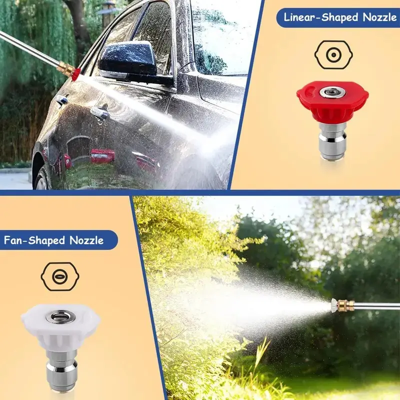 Hydro Jet Power Washer – Turn Your Garden Hose into a High-Pressure Cleaner | 2 Nozzles & Quick Connect