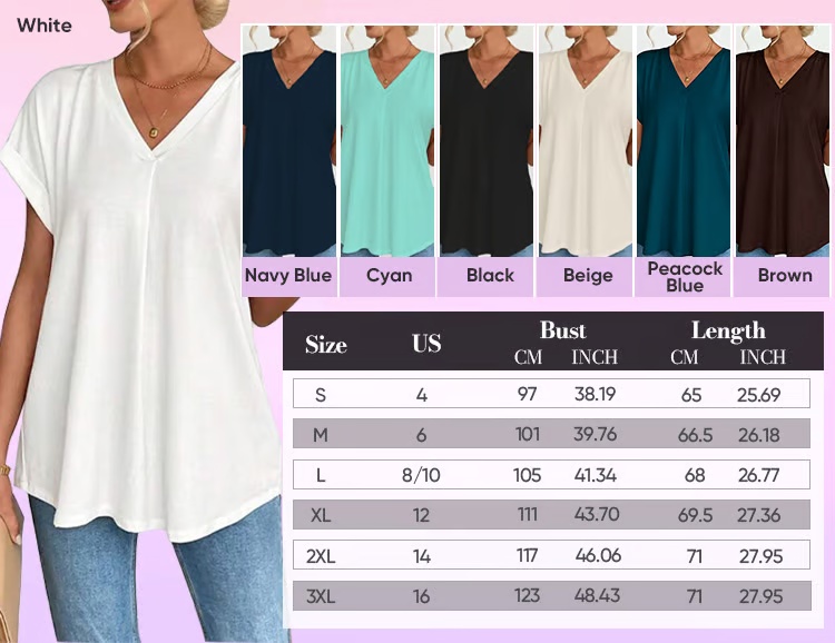 Short-Sleeved Solid Color Patchwork T-Shirt