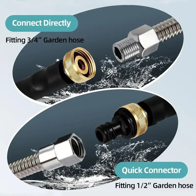 Hydro Jet Power Washer – Turn Your Garden Hose into a High-Pressure Cleaner | 2 Nozzles & Quick Connect