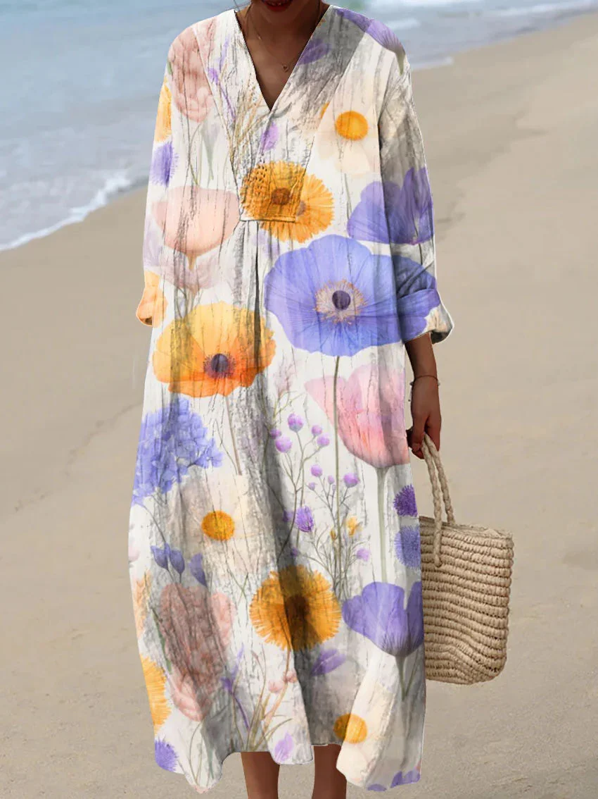 ✨Women's Abstract Pattern Art Print Cotton Dress - Series1