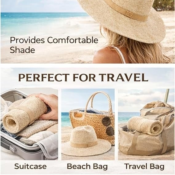 🔥2026 Spring Special Offer 50% OFF👒 Packable Fedora Hat 🏖️ Packable design—No suitcase space