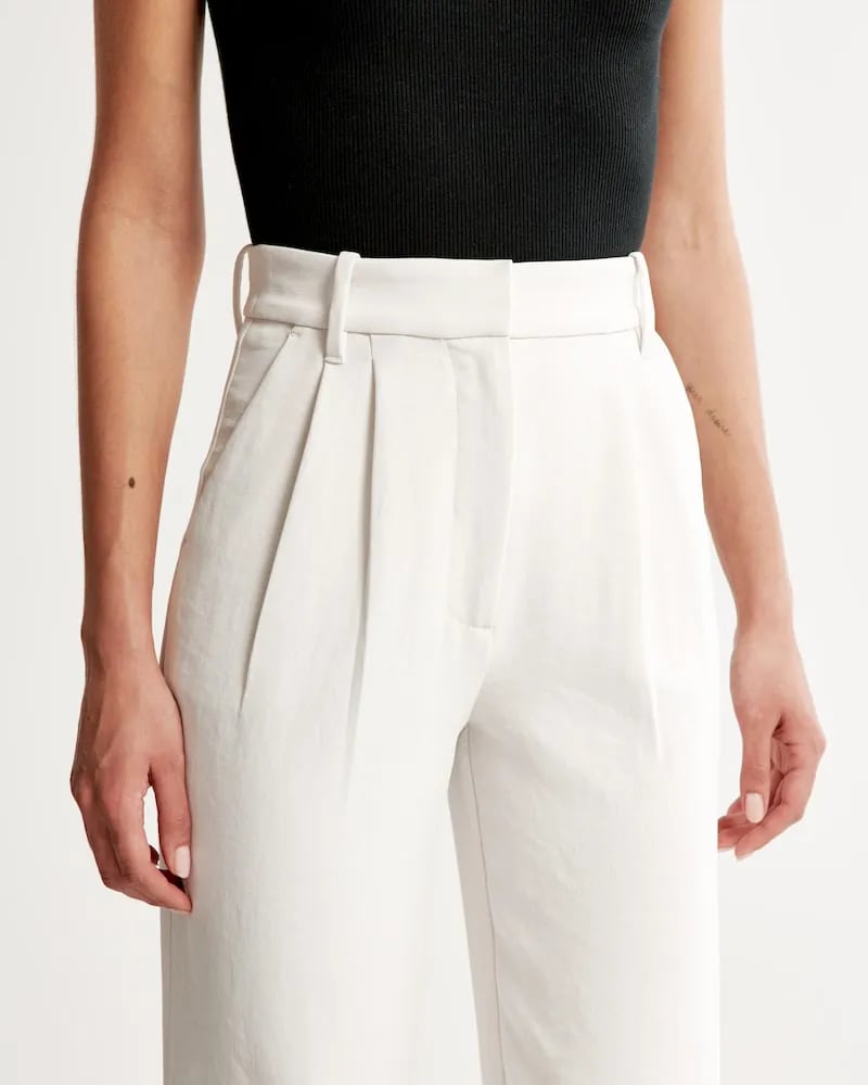 Lightweight Tailored Wide Leg Pants