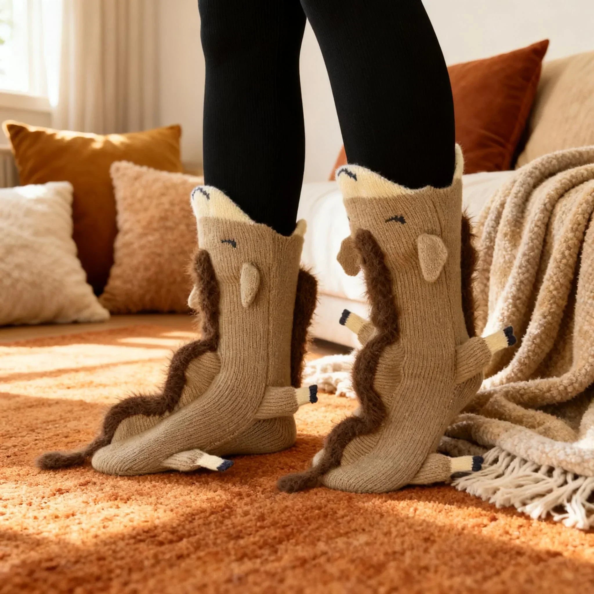 🎁LAST DAY — LIMITED TIME 49% OFF！🐻Animal Knit Socks