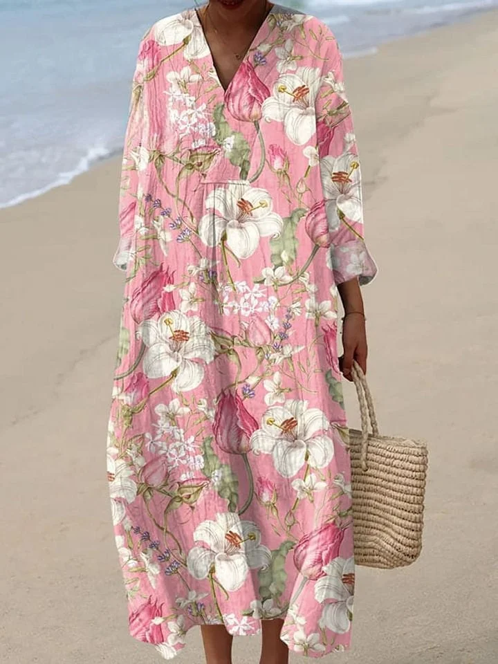 ✨Women's Abstract Pattern Art Print Cotton Dress - Series1