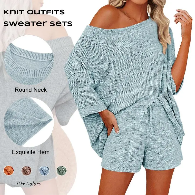 【New】Women's 2 Piece Outfits Sweater Sets