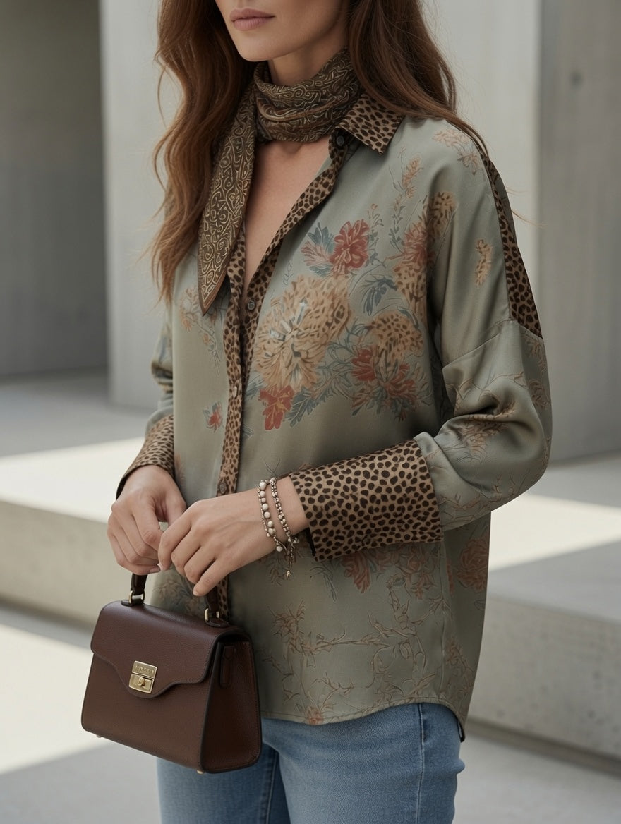 Tara Leopard Blouse