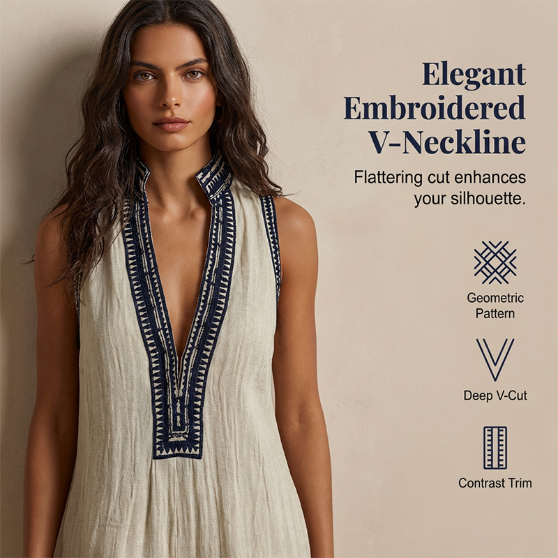 ⏳Time-Limited Special⏰Women's Sleeveless V-Neck Wide-Leg Jumpsuit