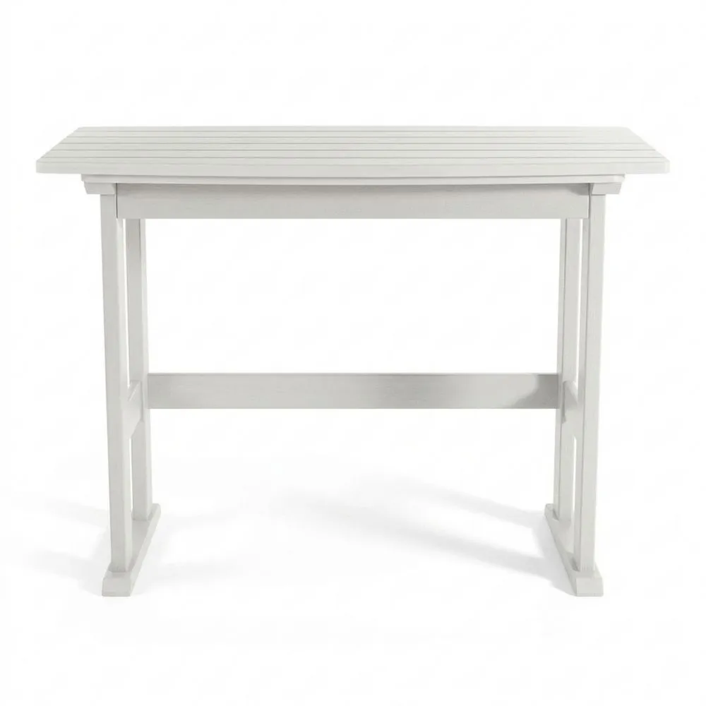 Rechteckiger Aluminiumtisch Weiß 120 cm x 70 cm x 105 cm