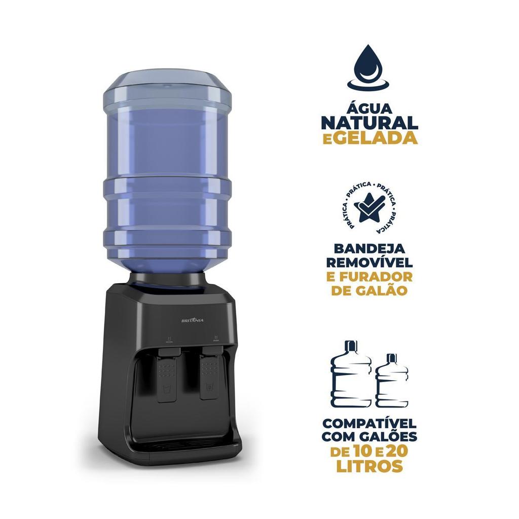 Britânia Bebedouro Aquaplus BBE12P Bivolt para Galão 10L ou 20L com Água