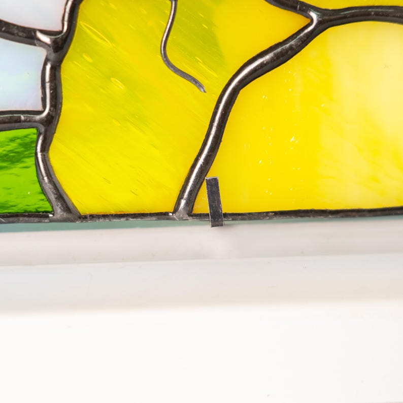 Suporte para livros de vidro colorido estilo vitral joaninha presente madrinha