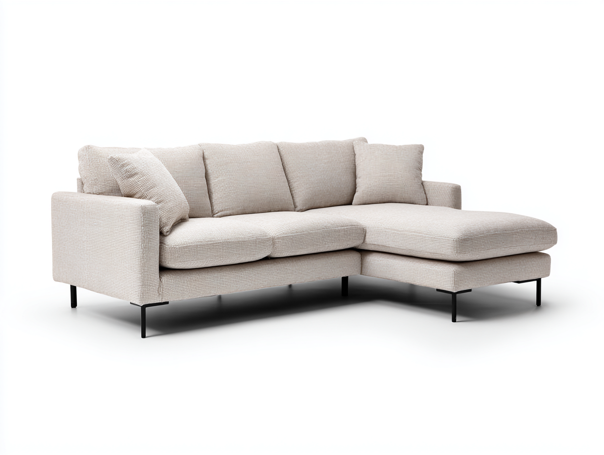 Narożniki-tkanina-metal-244 x 160 x 85 cm-beżowy-nowoczesny skandynawski-Miviaianest