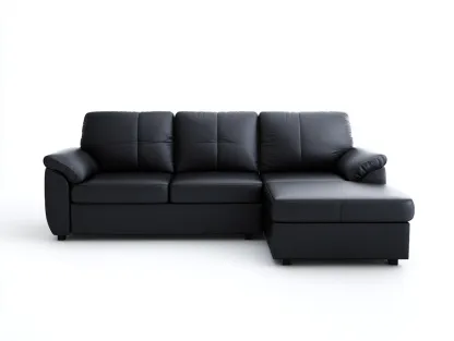 Narożniki-skóra ekologiczna-drewno-254 x 170 x 90 cm-czarny-nowoczesny elegancki-Miviaianest