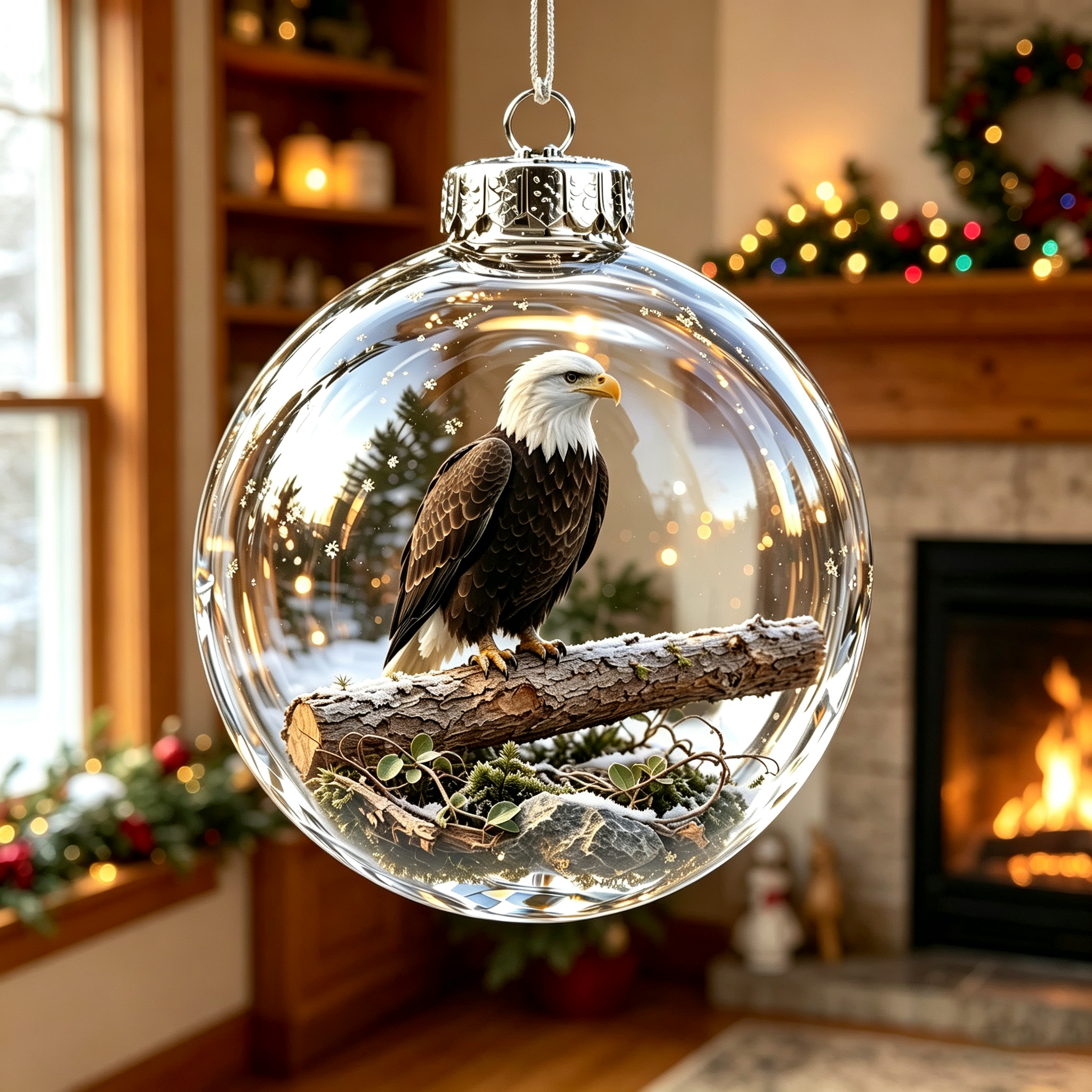 Bald Eagle Christmas Ornament