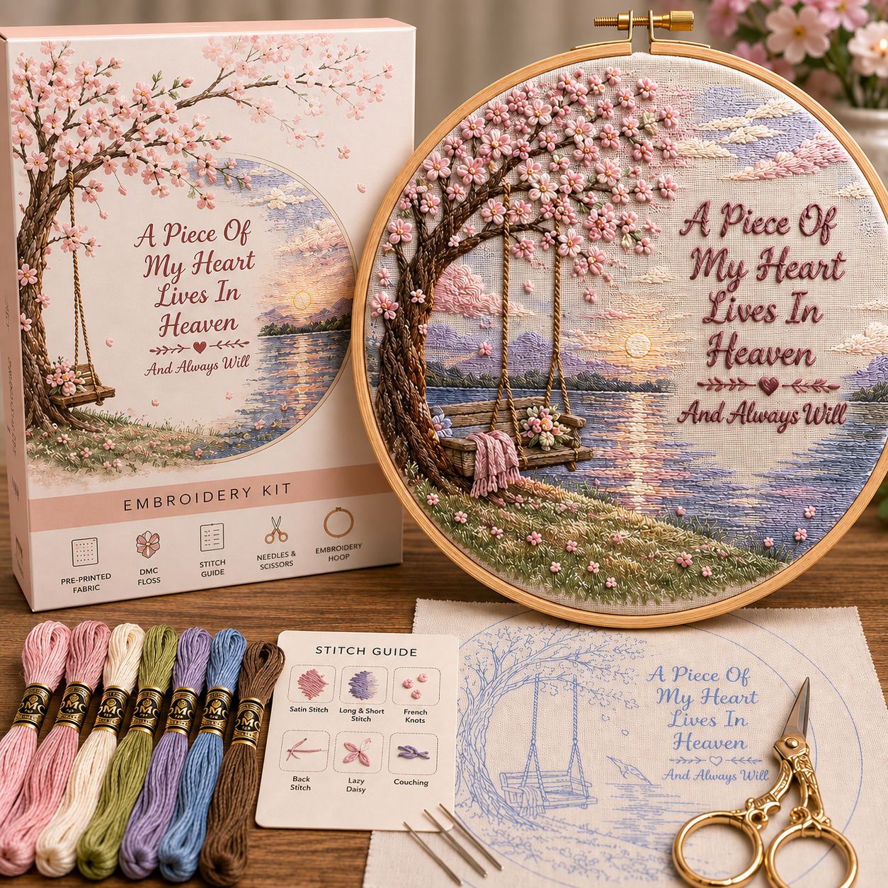 🕊️ Memorial & Remembrance Embroidery Kit
