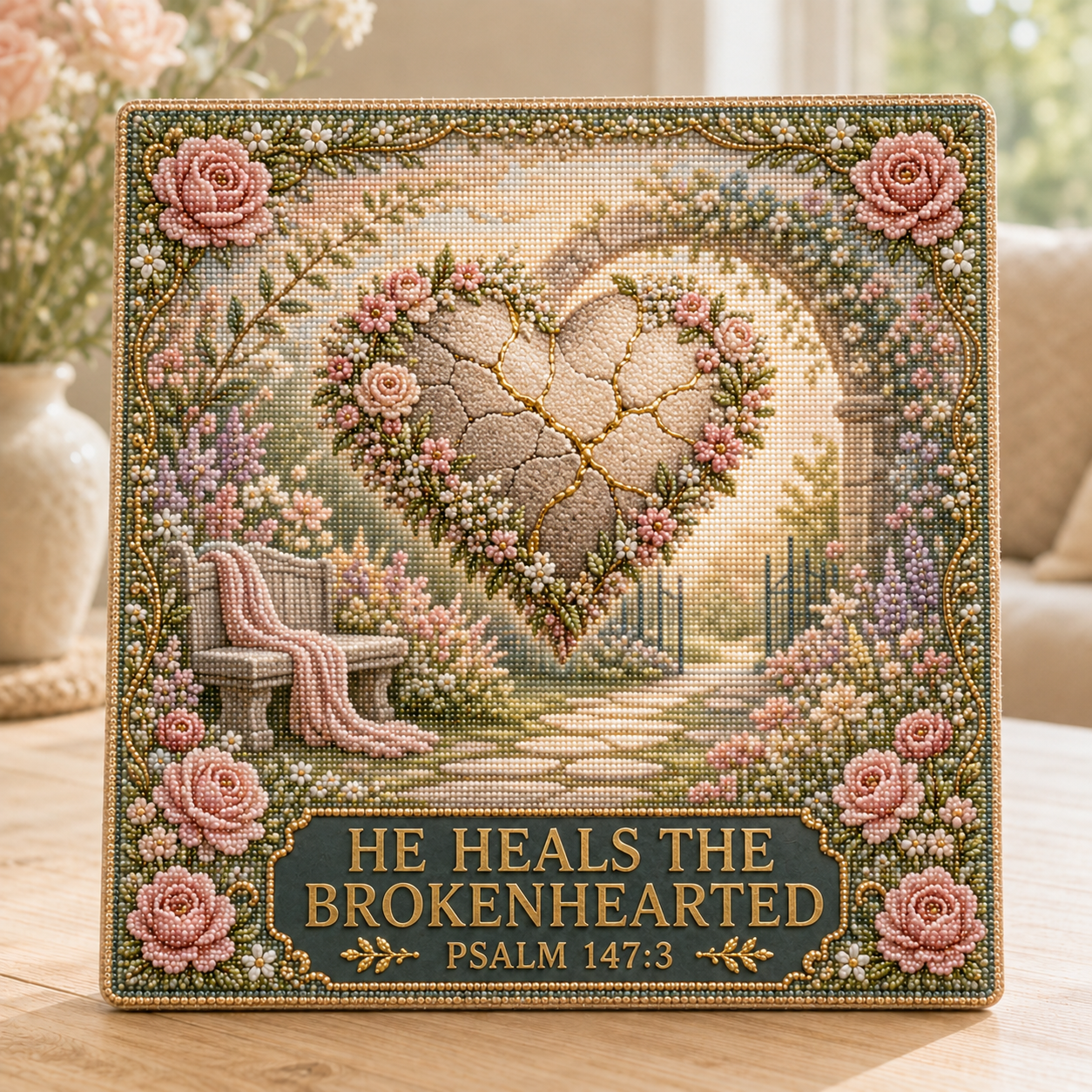 ✝️ Psalms of Comfort & Strength Pearl Diamond Art Kit