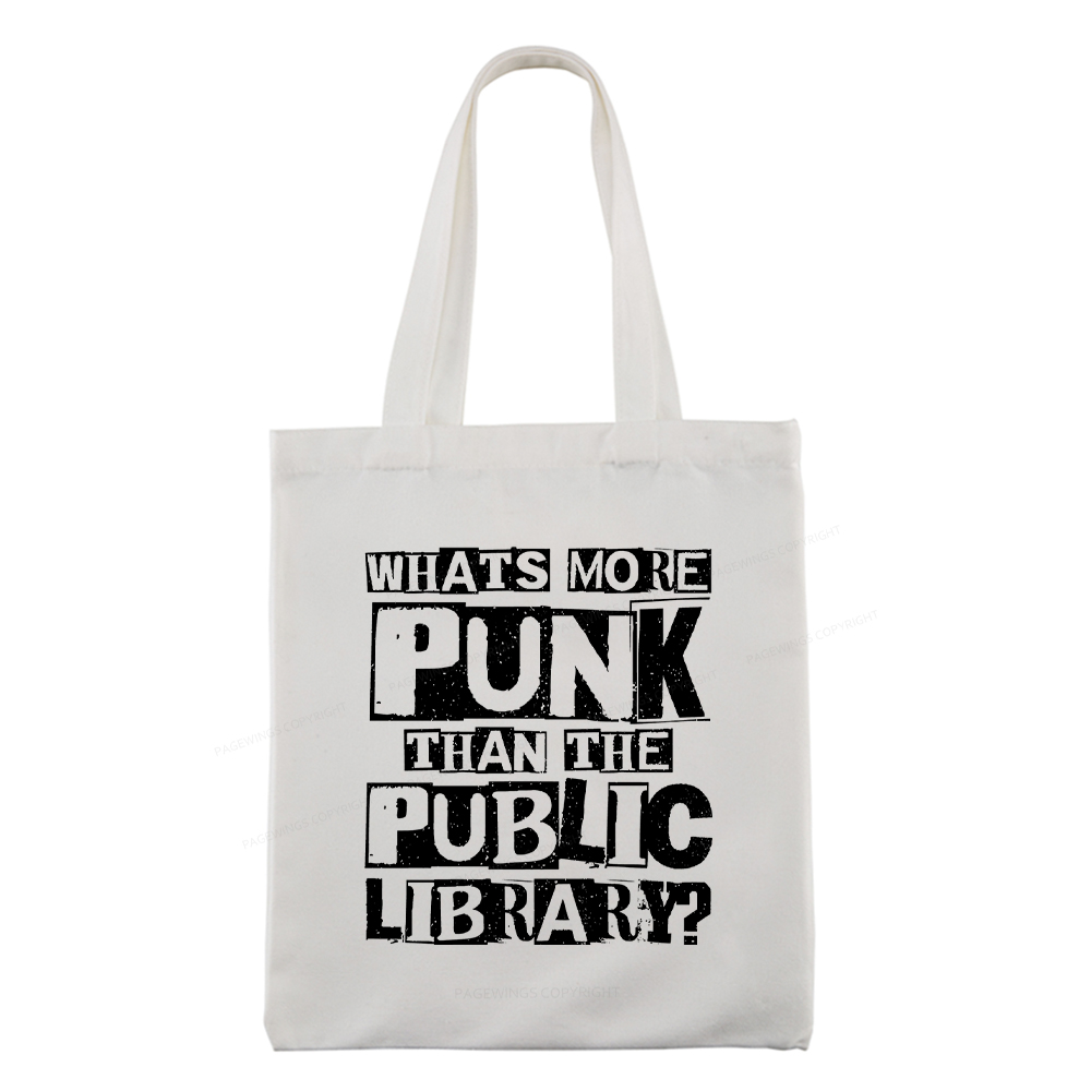 Pagewings What‘s More Punk Than the Public Library Tote Bag