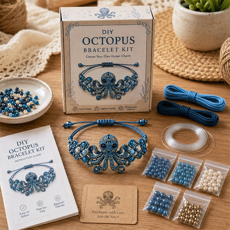 🐙DIY Beaded Bracelet Making Kit