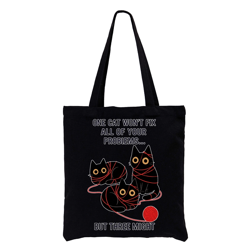 Tokyo-Tiger Three Cats Fix All Problems Tote Bag