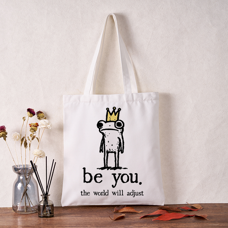 Tokyo-Tiger Crown Frog Stays True To Self Tote Bag