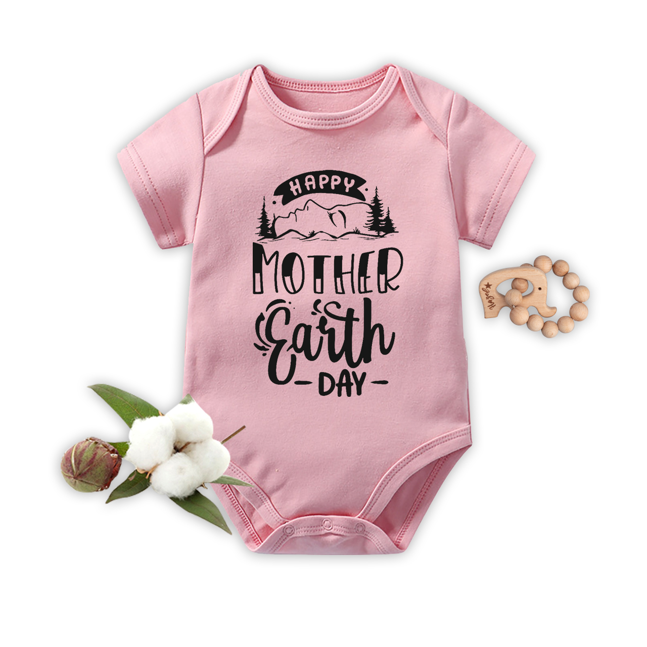 Planet Baseball Happy Earth Day Baby Bodysuit