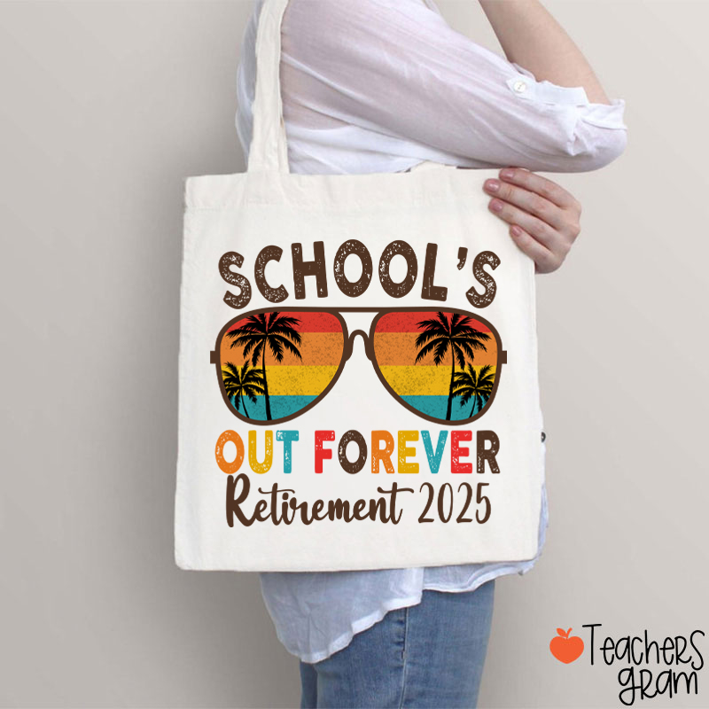 Personalized Bruh I Out Retirement Teacher Tote Bag