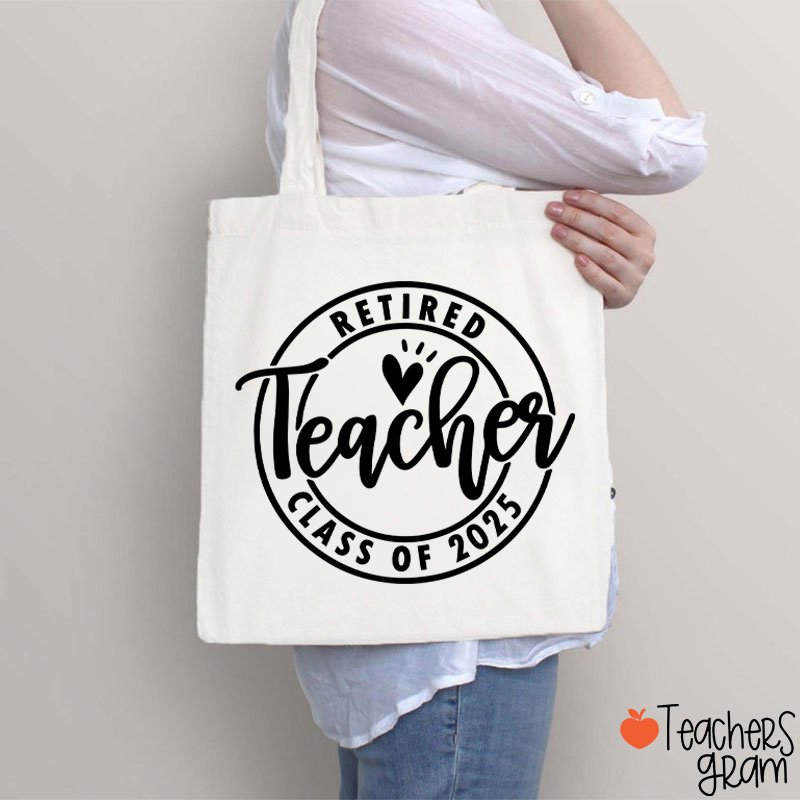 Personalized Looking Forward To Retirement Teacher Tote Bag