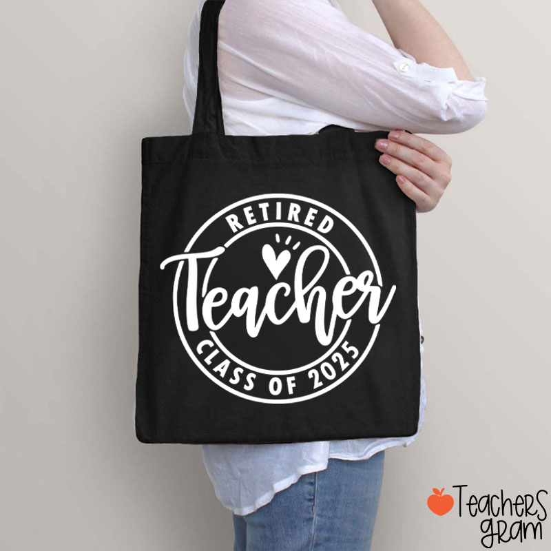 Personalized Looking Forward To Retirement Teacher Tote Bag