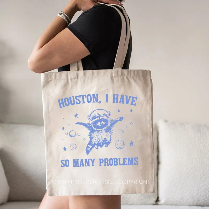 Vintage Raccoon Meme Tote Bag