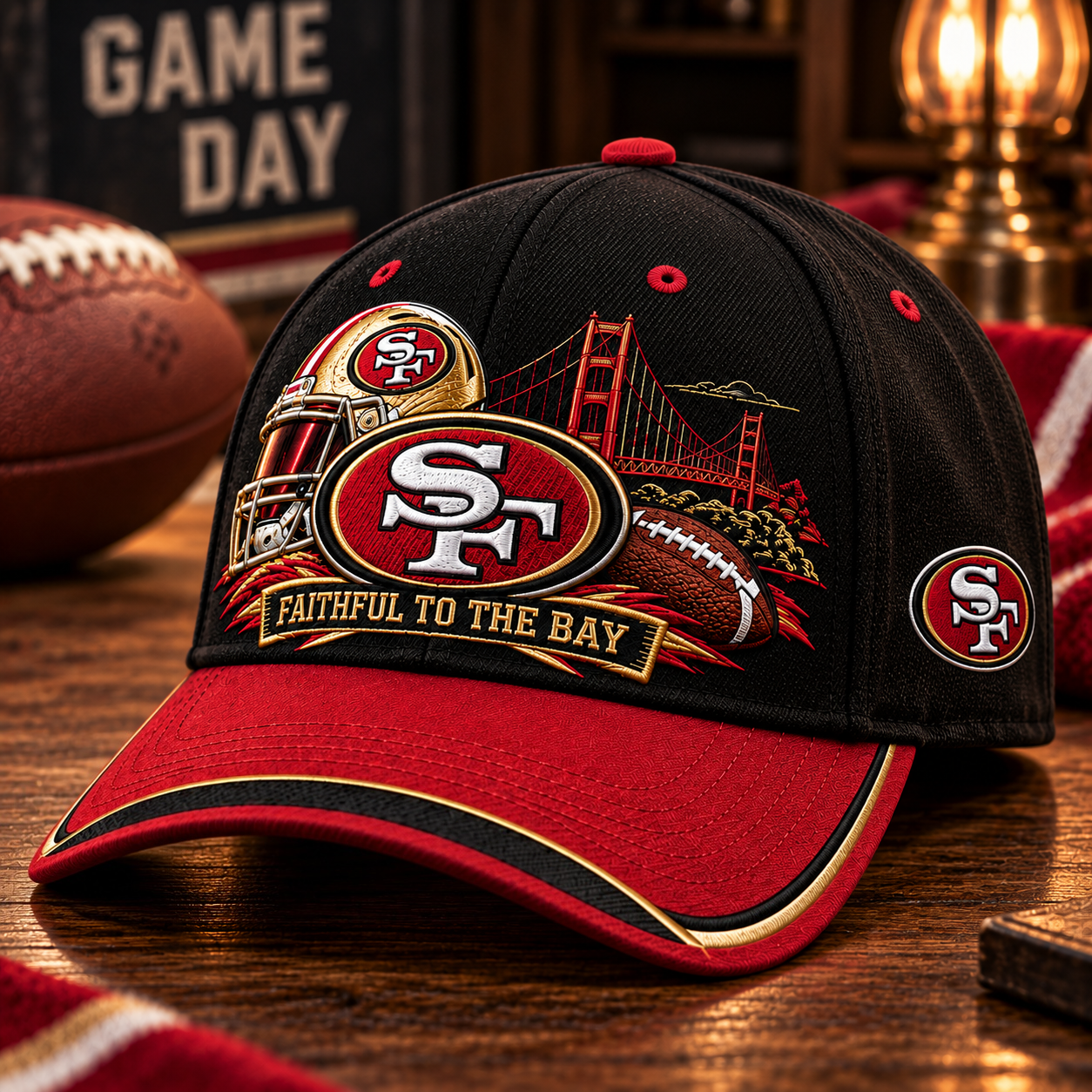 🏈 Faithful To The Bay Fan Cap – Game Day Football Pride Baseball Hat