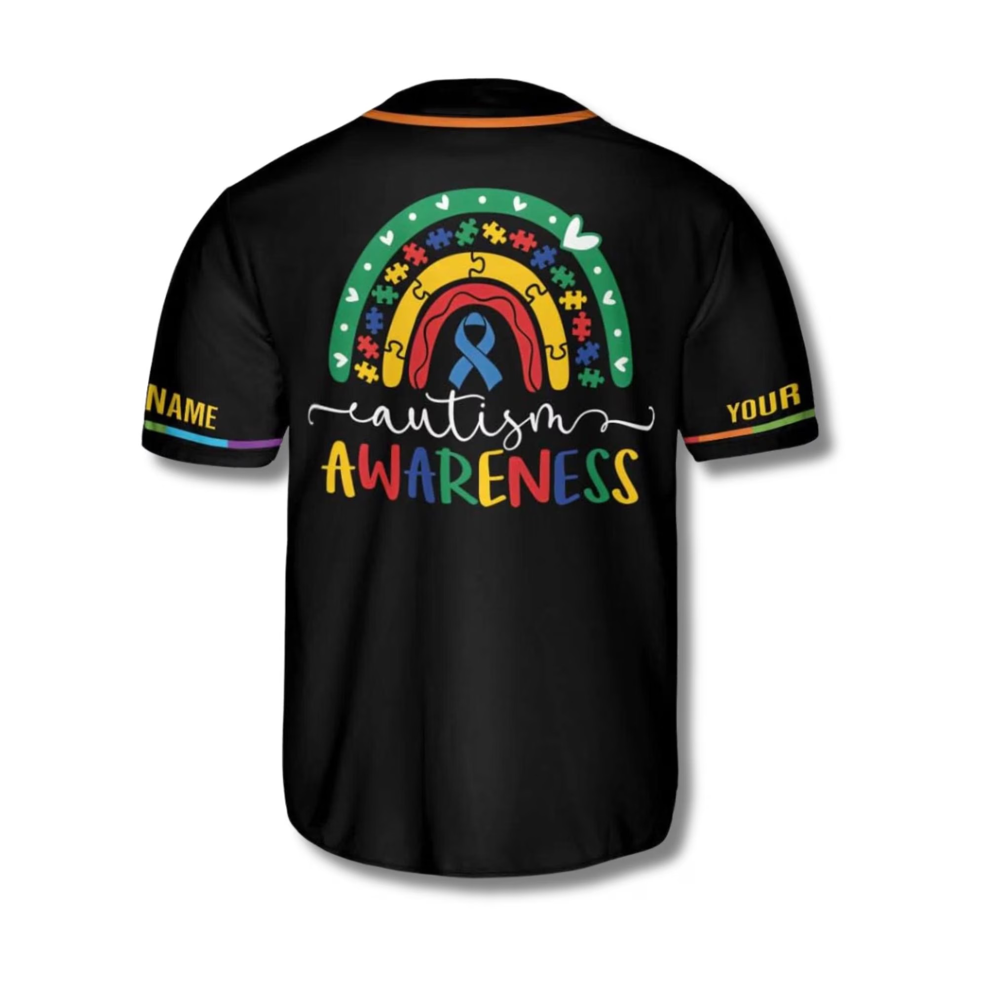 Personalized name autism awareness Baseball Jersey