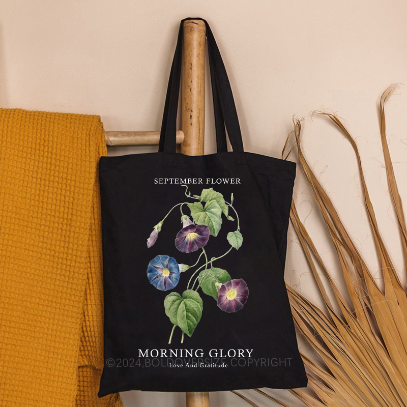 Vintage September Floral Tote Bag