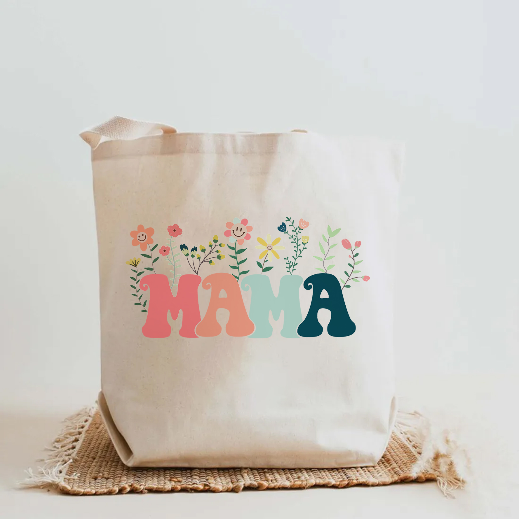 Month Flower Tote Bag